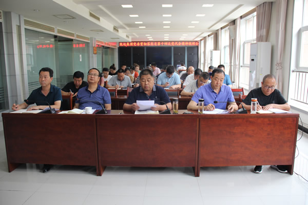 隴運集團公司傳達(dá)學(xué)習(xí)省第十四次黨代會精神